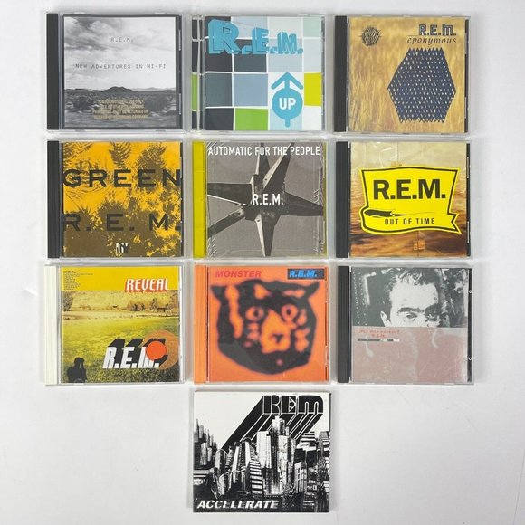 R.E.M. 10 CD Lot Green Monster Eponymous Hi-Fi Automatic Time Pageant 1986-2008 - Picture 2 of 12